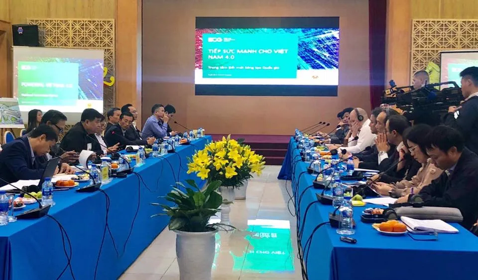 Quang cảnh hội nghị giới thiệu mô hình Trung tâm Đổi mới sáng tạo Quốc gia 