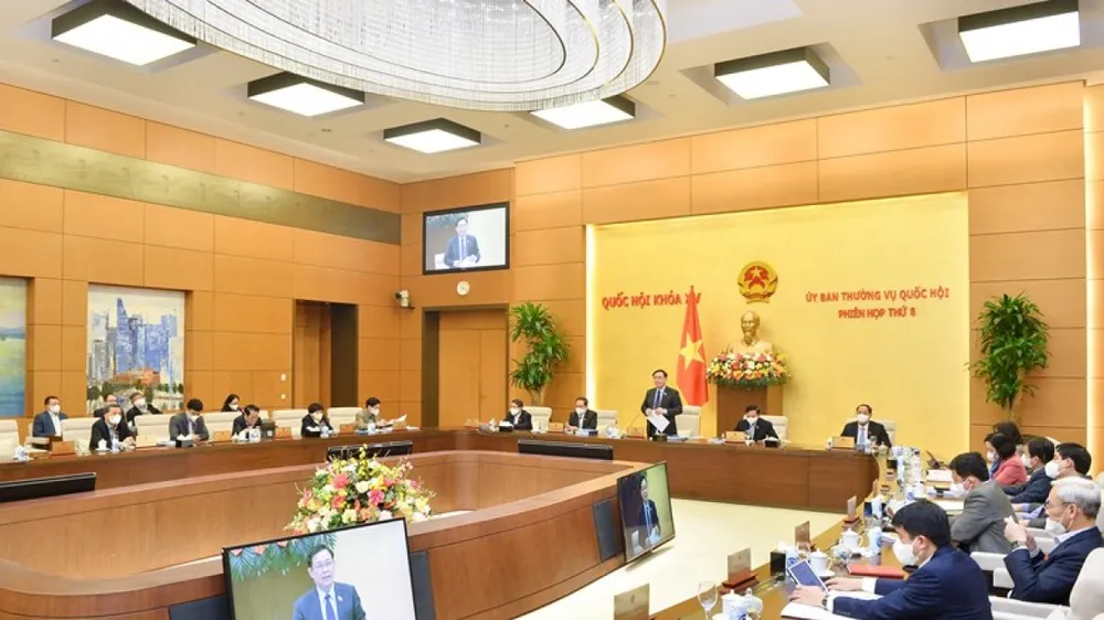 Một phiên họp của UBTVQH