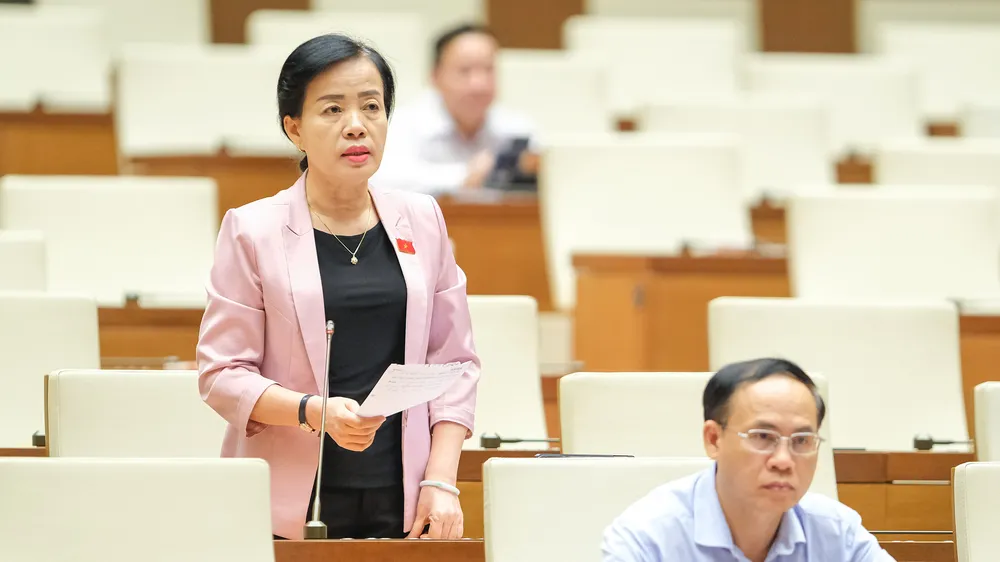 ĐB Nguyễn Thị Kim Thúy, Phó Chủ nhiệm Ủy ban Xã hội của Quốc hội. Ảnh: VIẾT CHUNG 