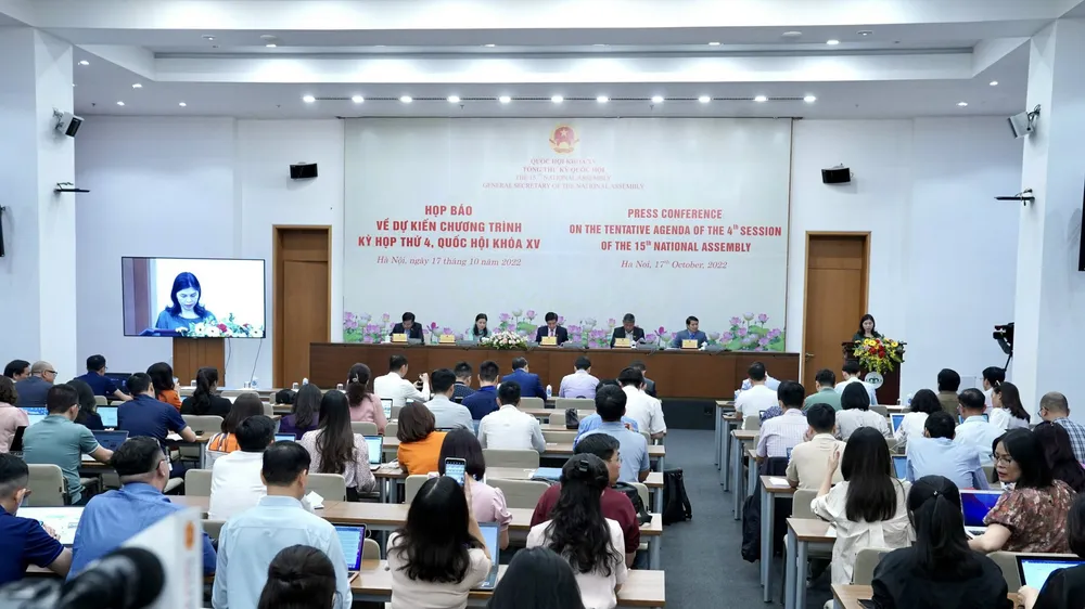 Quang cảnh cuộc họp báo 