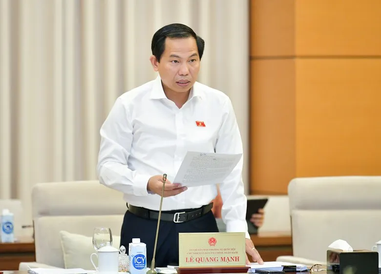 Chủ nhiệm Ủy ban Tài chính - Ngân sách Lê Quang Mạnh