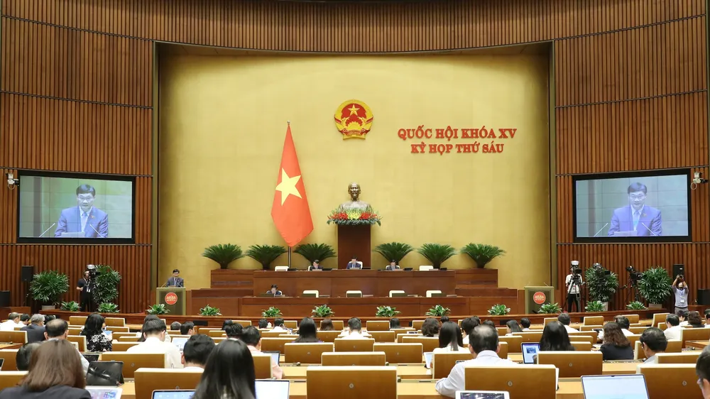 Một phiên họp tại kỳ họp thứ 6, Quốc hội khóa XV