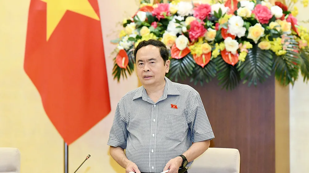 Chủ tịch Quốc hội Trần Thanh Mẫn chủ trì làm việc
