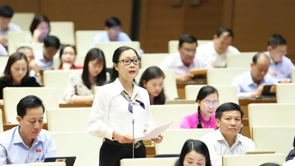 ĐB Nguyễn Thị Quyên Thanh (Vĩnh Long). Ảnh: QUANG PHÚC 