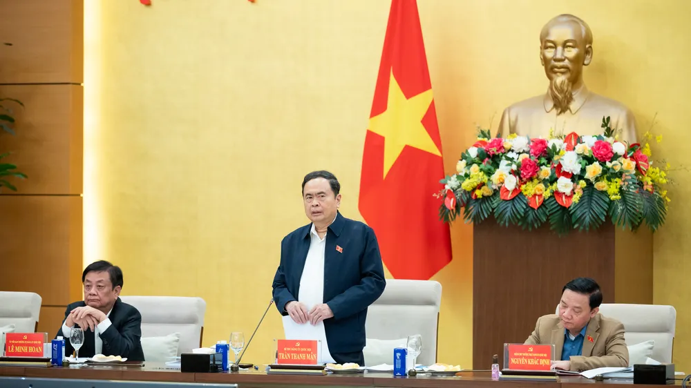 Bí thư Đảng ủy Quốc hội, Chủ tịch Quốc hội Trần Thanh Mẫn đã chủ trì phiên họp của Ban Thường vụ Đảng ủy Quốc hội
