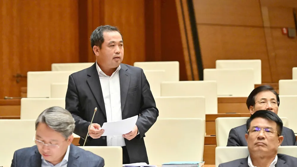 Bộ trưởng Bộ NN-MT Trần Đức Thắng. Ảnh: QUANG PHÚC 