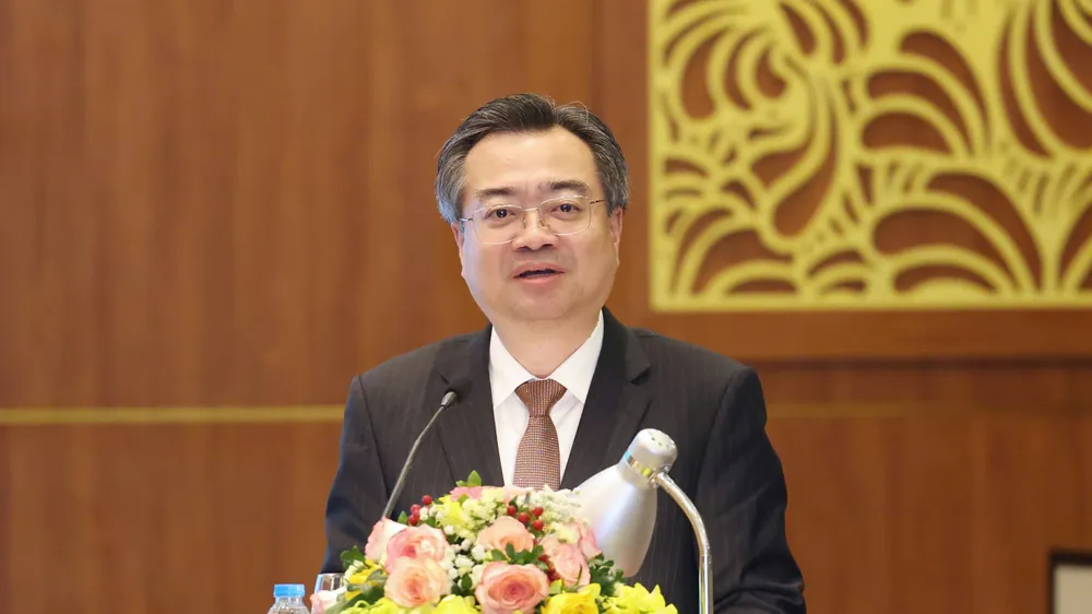 Đồng chí Nguyễn Thanh Nghị, Trưởng Ban Chính sách, chiến lược Trung ương kết luận hội thảo. Ảnh: QUANG PHÚC