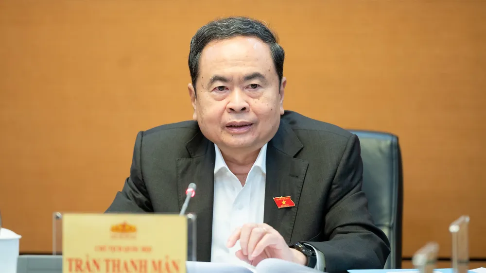 Chủ tịch Quốc hội Trần Thanh Mẫn chủ trì cuộc họp