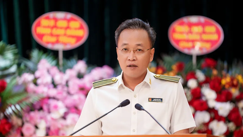 Tổng Kiểm toán Nhà nước Nguyễn Hữu Nghĩa phát biểu tại hội nghị. Ảnh: CẨM HÀ 