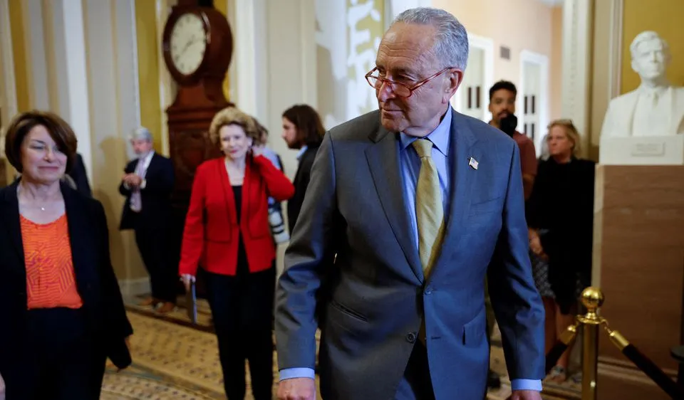 Ông Chuck Schumer, lãnh đạo phe đa số Dân chủ tại Thượng viện Mỹ Ảnh: Reuters