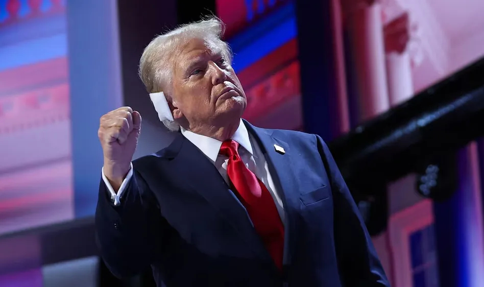 Cựu Tổng thống Mỹ Donald Trump tại Đại hội toàn quốc của đảng Cộng hòa. Ảnh: Reuters