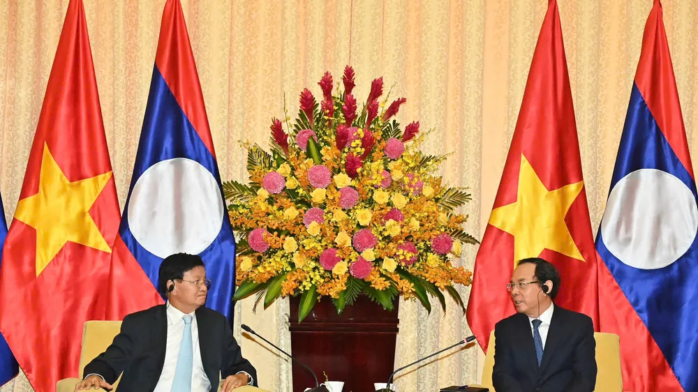 Bí thư Thành ủy TPHCM Nguyễn Văn Nên hội kiến Tổng Bí thư, Chủ tịch nước Lào Thongloun Sisoulith