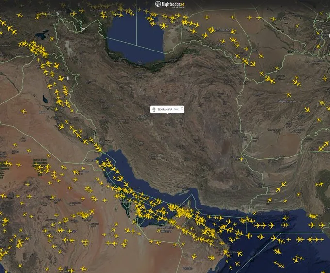Iran tạm thời đóng cửa không phận