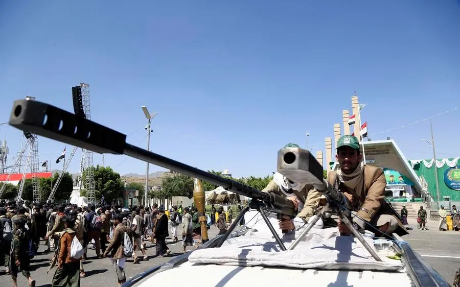 Lực lượng Houthi tại thủ đô Sanaa, Yemen. Ảnh: THX