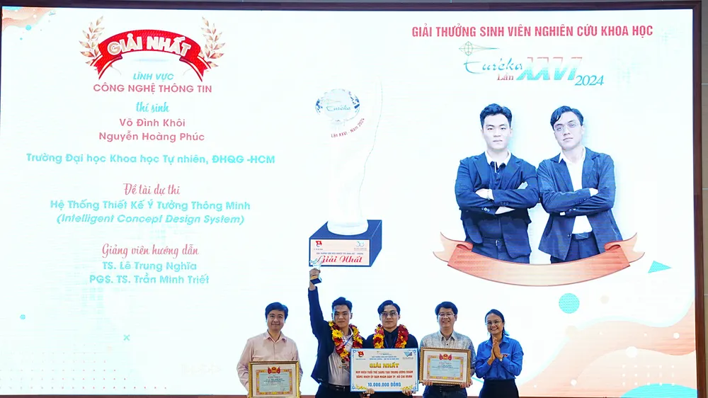 187 đề tài đoạt giải sinh viên nghiên cứu khoa học - Euréka lần thứ 26