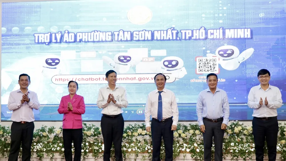Phường Tân Sơn Nhất (TPHCM) ra mắt trợ lý ảo thông minh hỗ trợ giải quyết thủ tục hành chính 