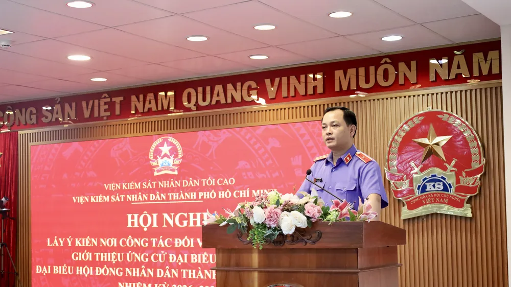 Viện trưởng VKSND TPHCM Lê Văn Đông được giới thiệu ứng cử đại biểu Quốc hội khóa XVI