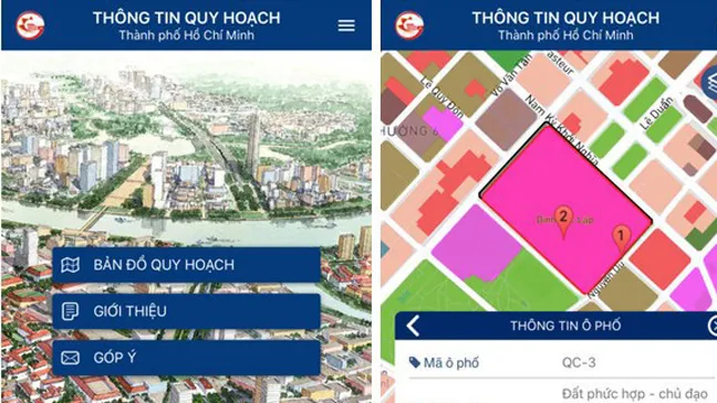 Ngày 24-11 có thể tra thông tin quy hoạch TPHCM bằng smartphone