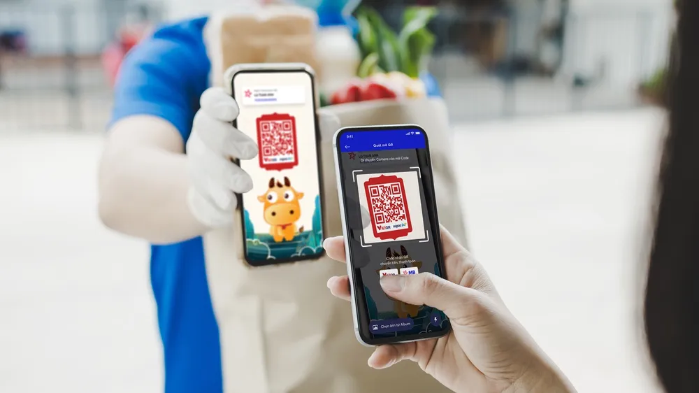 Thanh toán qua mã QR phát triển mạnh trong thời gian qua 