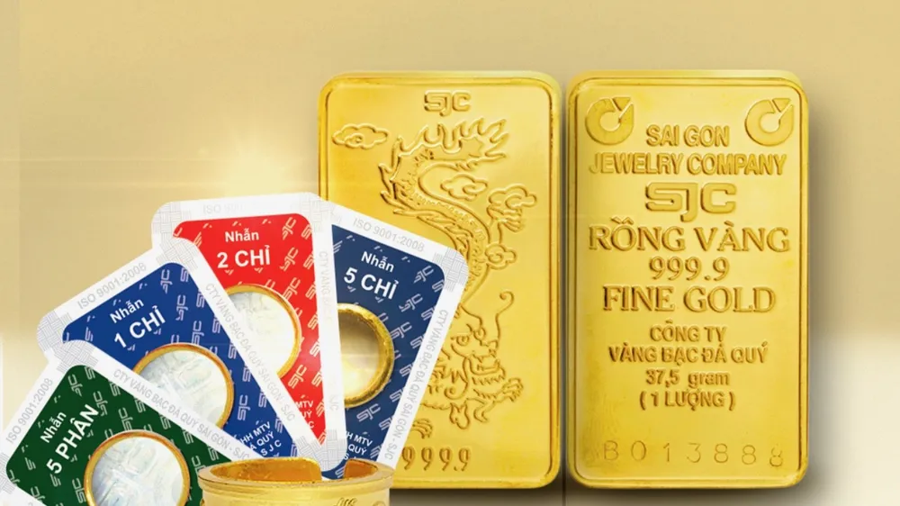 Vàng SJC và vàng nhẫn đồng loạt "đổ đèo"