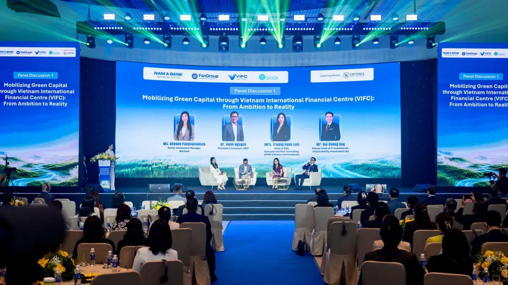 Toàn cảnh Hội nghị Tài chính xanh Việt Nam 2026. Ảnh: NHUNG NGUYỄN
