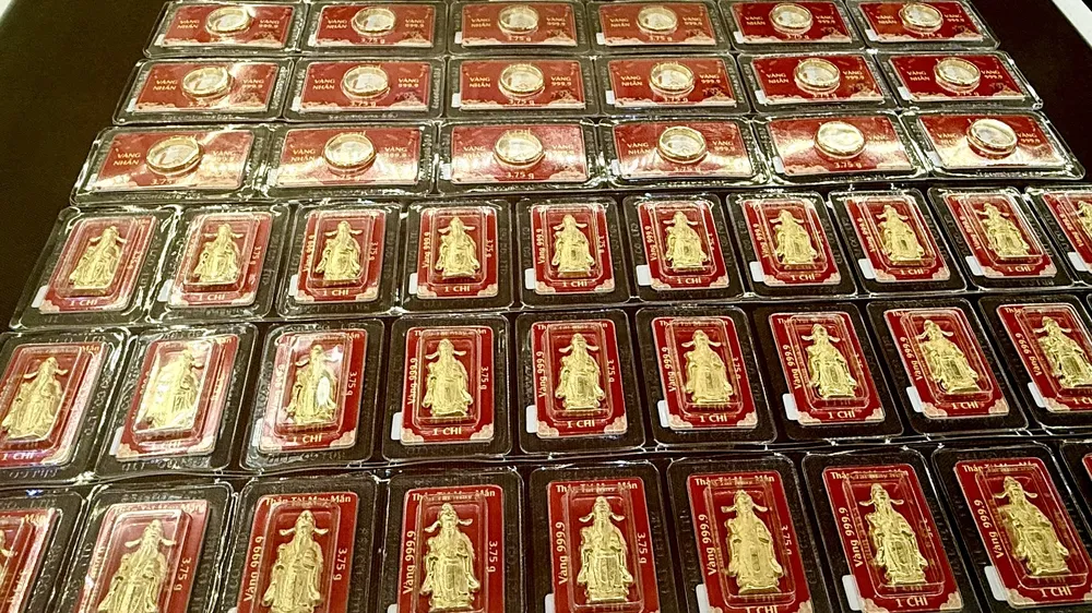 Giá vàng sáng nay tiếp tục tăng (Ảnh: NHUNG NGUYỄN)