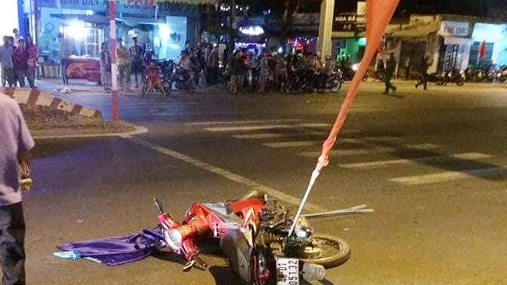 Hiện trường vụ viêc. Ảnh: PHONG NGUYỄN