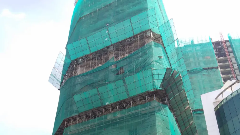 Công trình nơi xảy ra vụ việc. Ảnh: CHÍ THẠCH