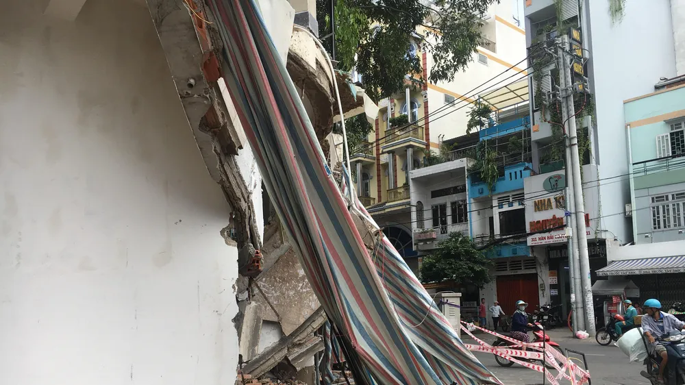 Hiện trường vụ việc. Ảnh: CHÍ THẠCH 