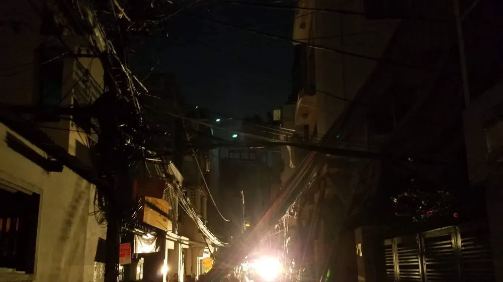 Hiện trường vụ việc. Ảnh: CHÍ THẠCH