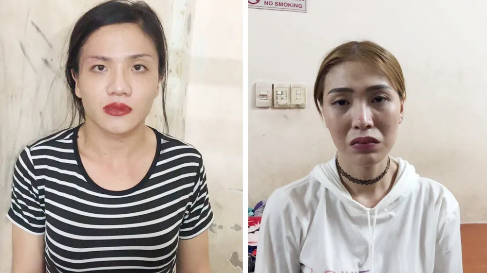 2 đối tượng tại cơ quan công an
