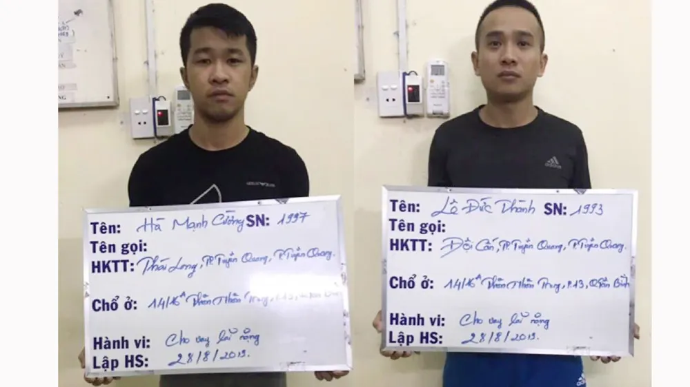  Bắt 2 nam thanh niên 9X chuyên cho vay nặng lãi ở TPHCM