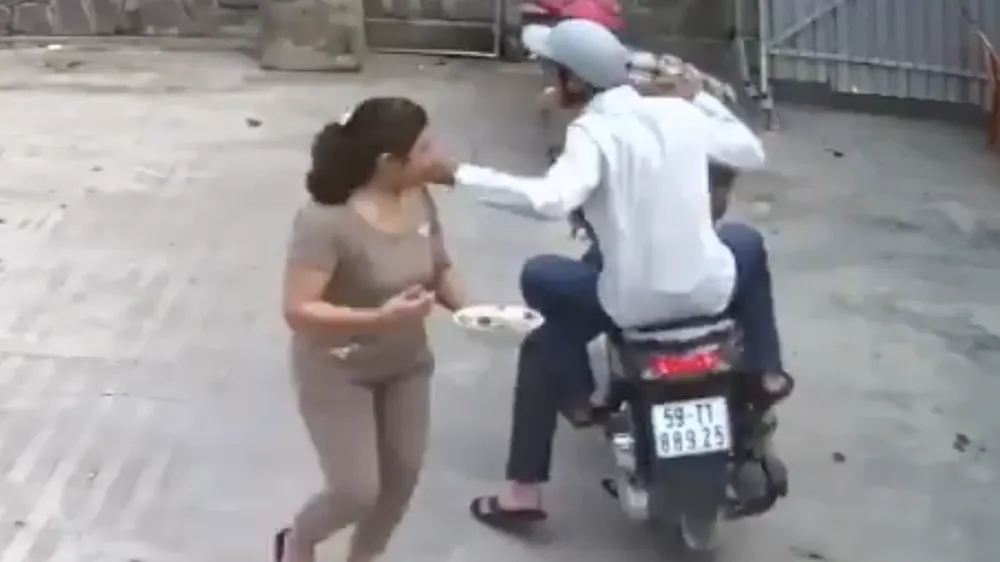 Hình ảnh 1 vụ cướp giật tài sản trước đó. 