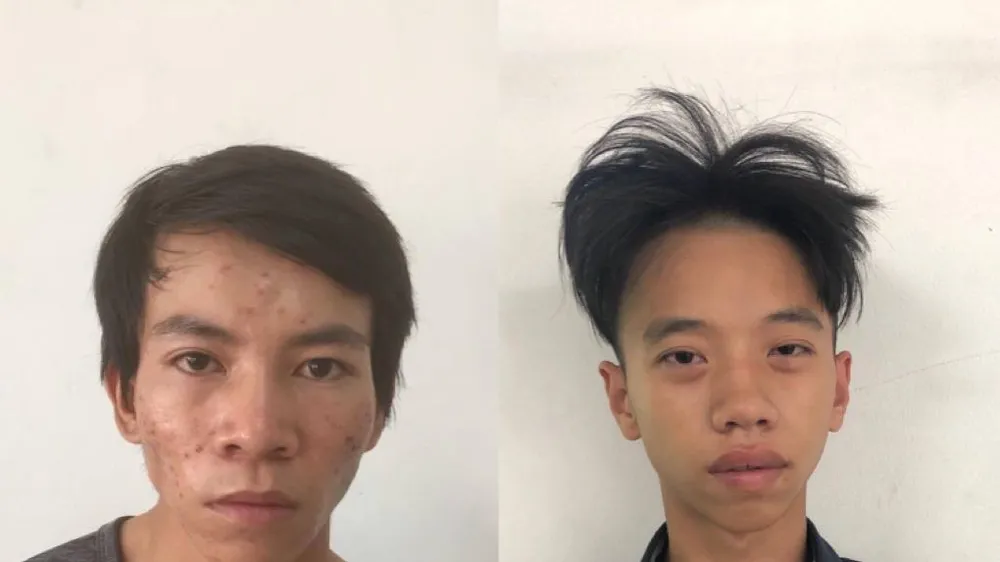 Hai đối tượng tại cơ quan công an