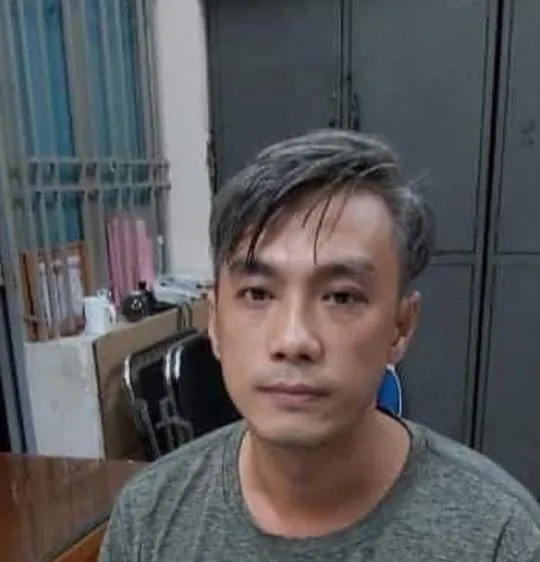 Đối tượng Thắng tại cơ quan công an