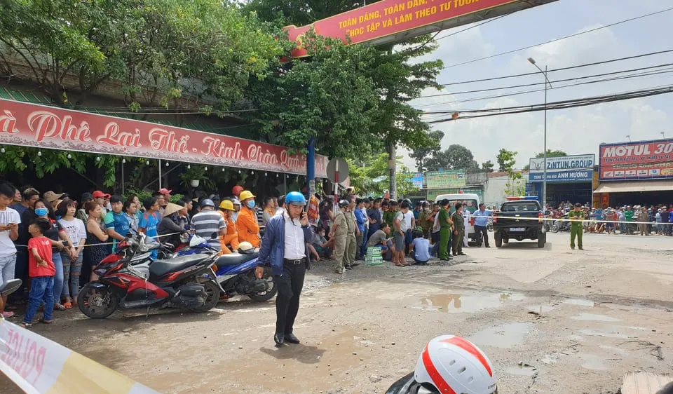 Hiện trường được phong tỏa