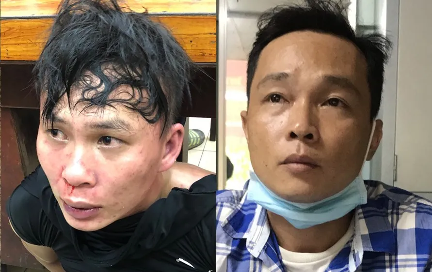 Hai đối tượng tại cơ quan công an