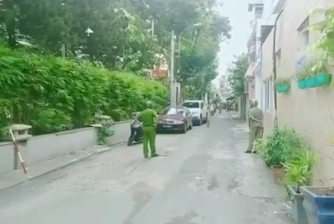 Công an tại hiện trường