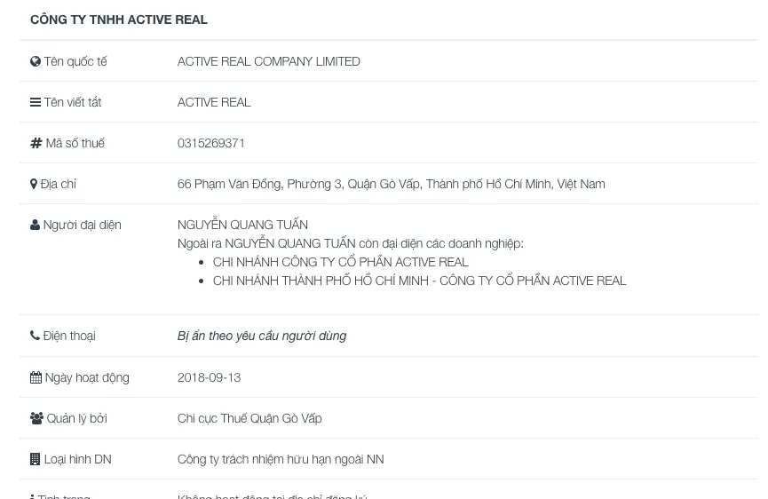 Truy tìm giám đốc Công ty TNHH Active Real bị tố lừa đảo chiếm đoạt tài sản 