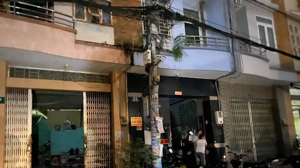 Hiện trường nơi xảy ra vụ cháy 
