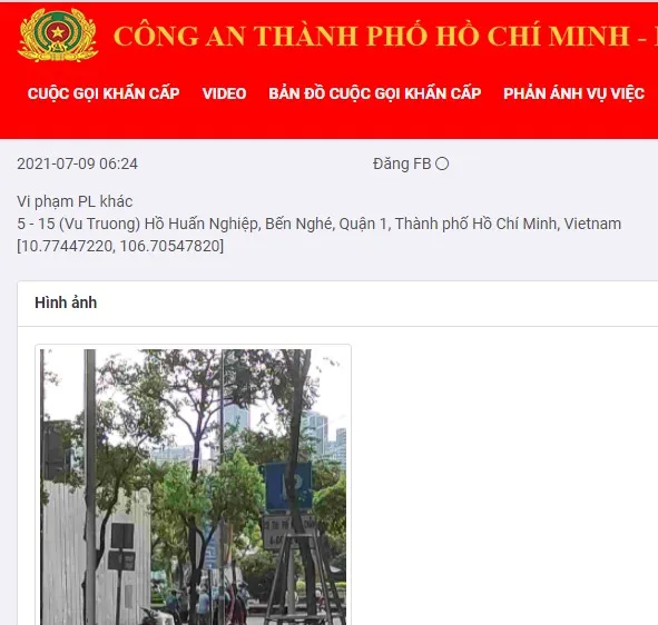 Người dân chụp hình ảnh gửi Ứng dụng Help 114 để phản ảnh tụ tập đông người... trong mùa dịch Covid-19
