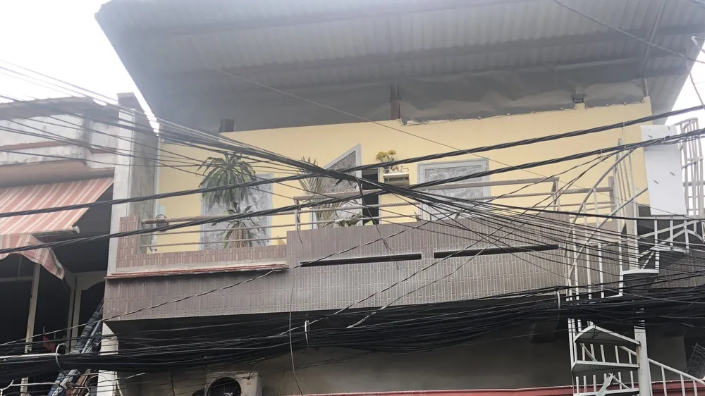 Nơi xảy ra vụ cháy. Ảnh: PC07