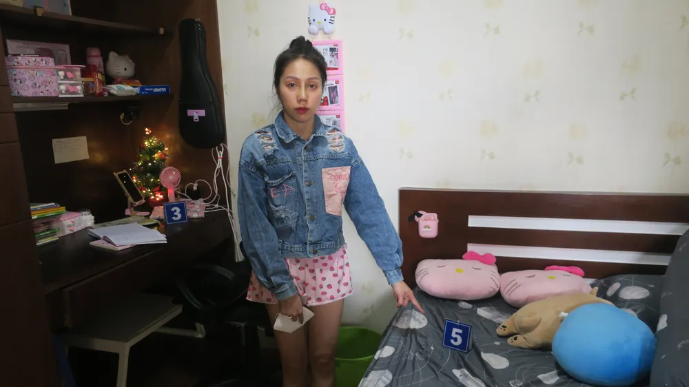 Trang tại hiện trường vụ việc. Ảnh: C.T