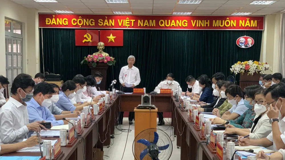 Đoàn công tác của UBND TPHCM làm việc với UBND quận Gò Vấp