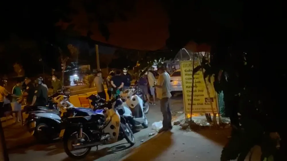 Công an có mặt ở hiện trường 
