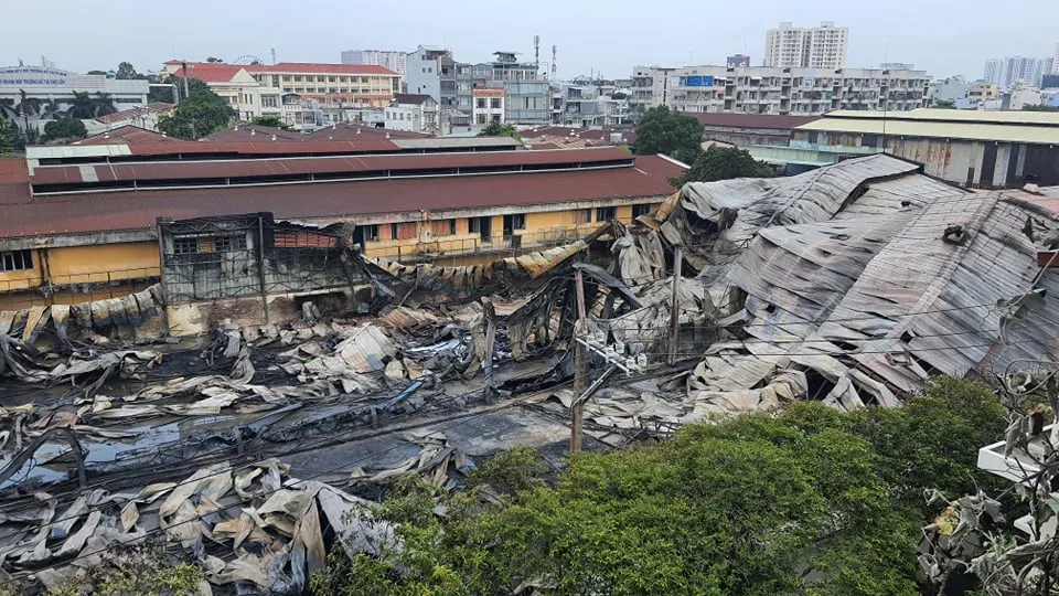 Hiện trường vụ cháy 
