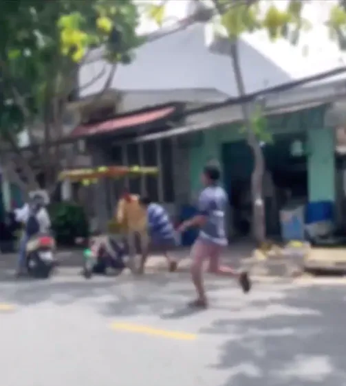 Hình ảnh vụ việc cắt từ clip