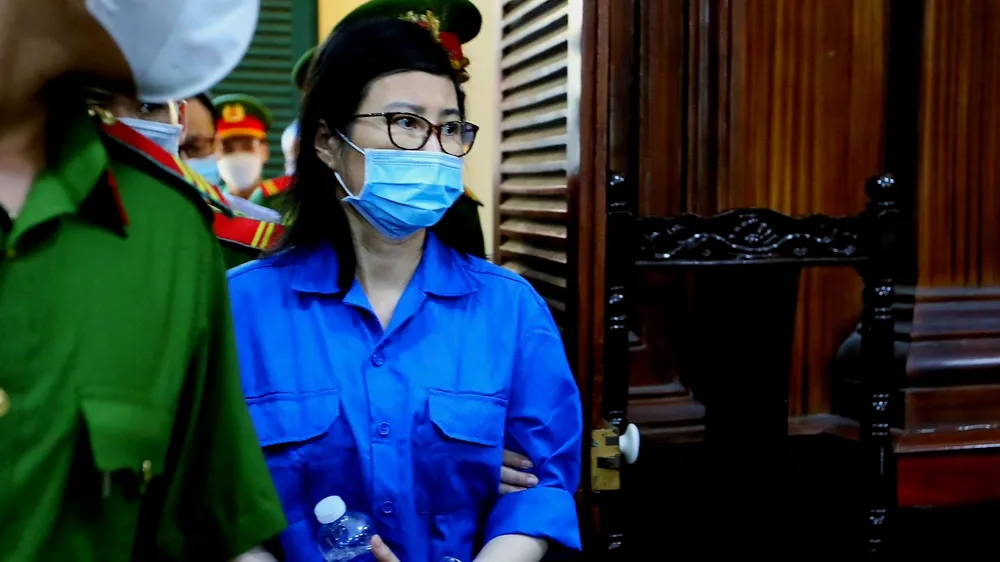 Bị cáo Hoàng Thị Thúy Nga tại tòa
