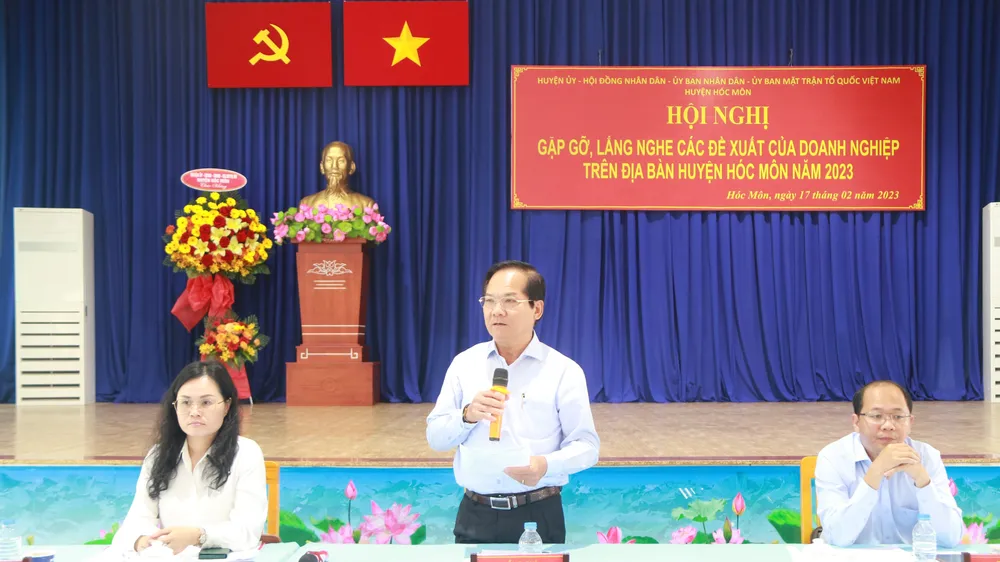 Lắng nghe, chia sẻ, tháo gỡ khó khăn cho các doanh nghiệp ở huyện Hóc Môn