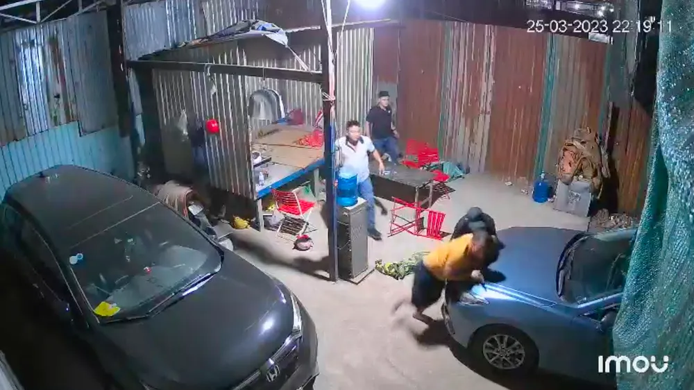 Hình ảnh vụ việc cắt từ clip